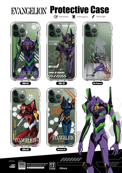 Evangelion Clear Case / iPhone Case / Android Case / Samsung Case  新世紀福音戰士 正版授權 全包邊氣囊防撞手機殼 (EVA-02)