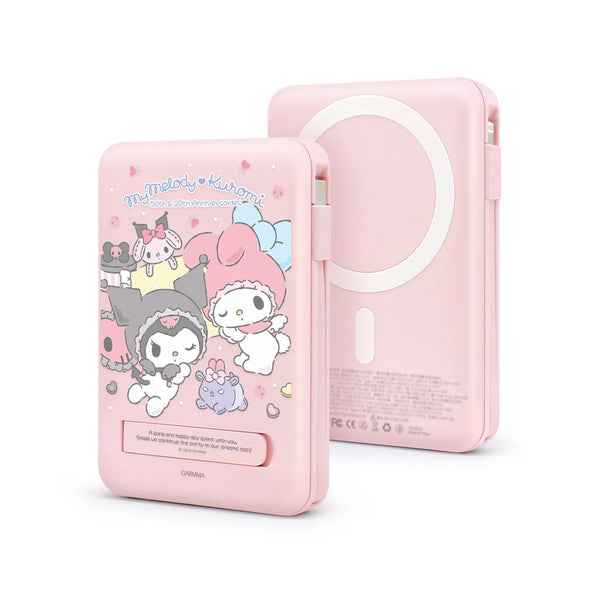 【門市發售】Garmma 永橙✖️Sanrio Kuromi 10000mAh  數顯帶線磁吸外置充電器（只限香港發售，不設平郵）