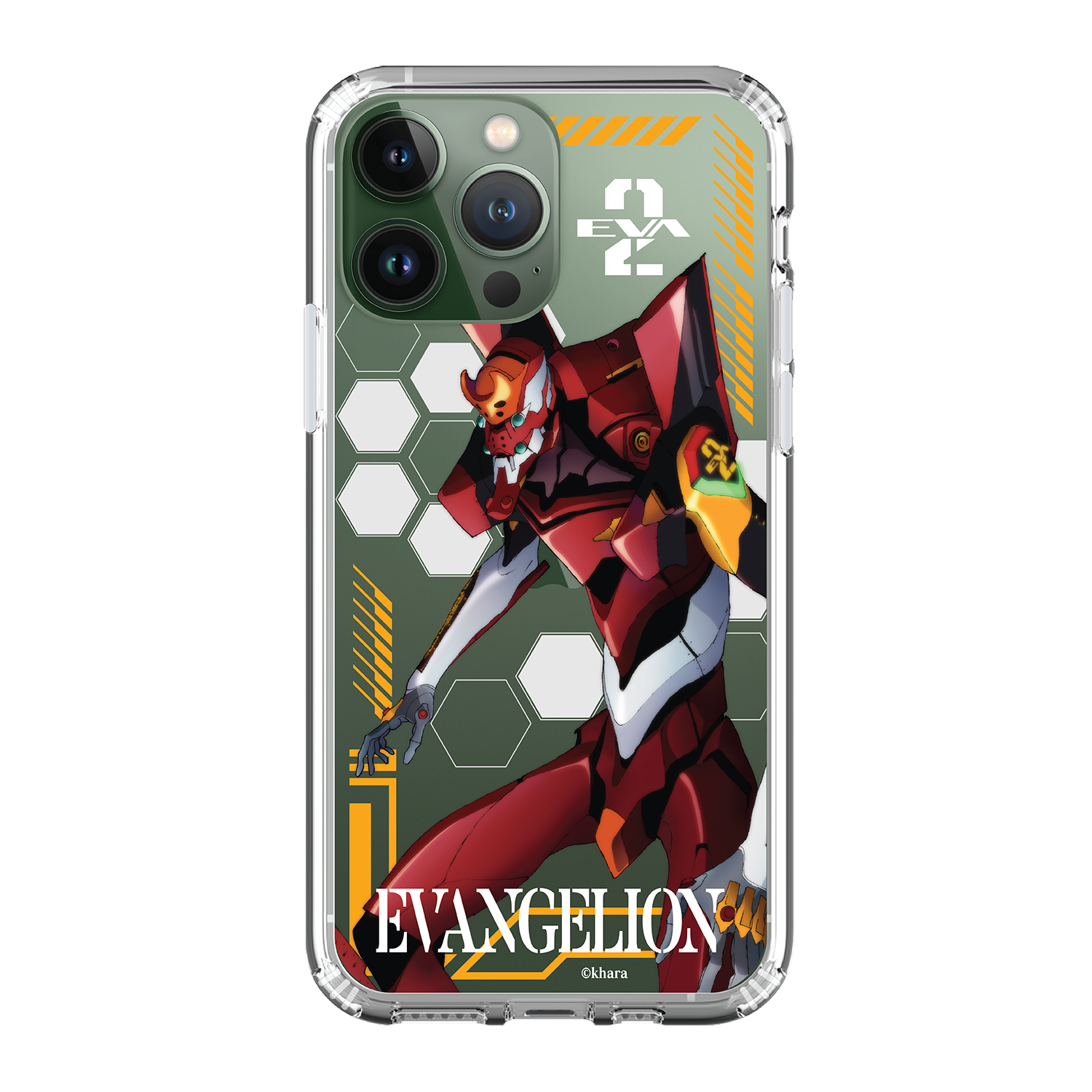 Evangelion Clear Case / iPhone Case / Android Case / Samsung Case  新世紀福音戰士 正版授權 全包邊氣囊防撞手機殼 (EVA-02)