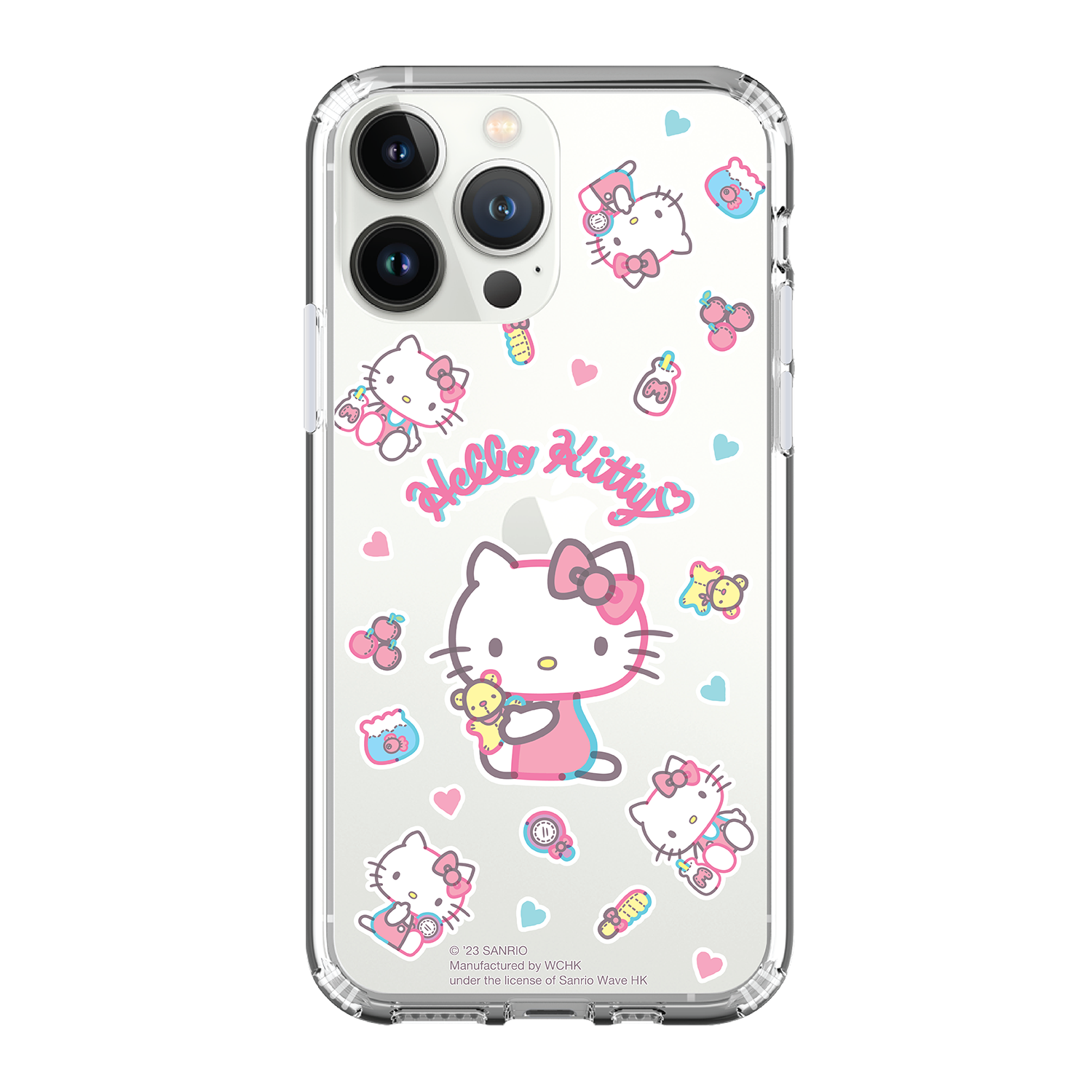 Hello Kitty Clear Case / iPhone Case / Android Case / Samsung Case 正版授權 全包邊氣囊防撞手機殼 (KT162)
