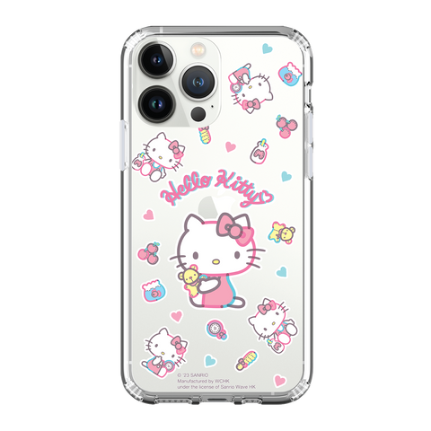 Hello Kitty Clear Case / iPhone Case / Android Case / Samsung Case 正版授權 全包邊氣囊防撞手機殼 (KT162)
