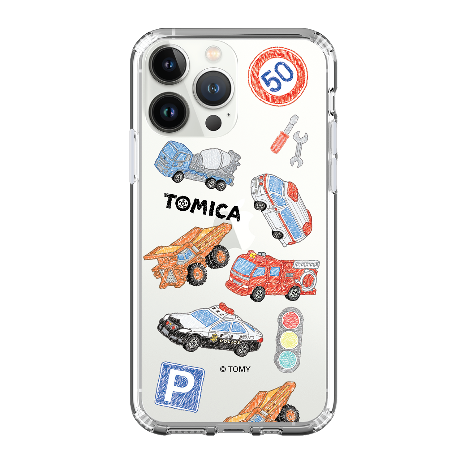 TOMICA Clear Case / iPhone Case / Android Case / Samsung Case 正版授權 專利設計 全包邊氣囊防撞手機殼 (TOMICA07)