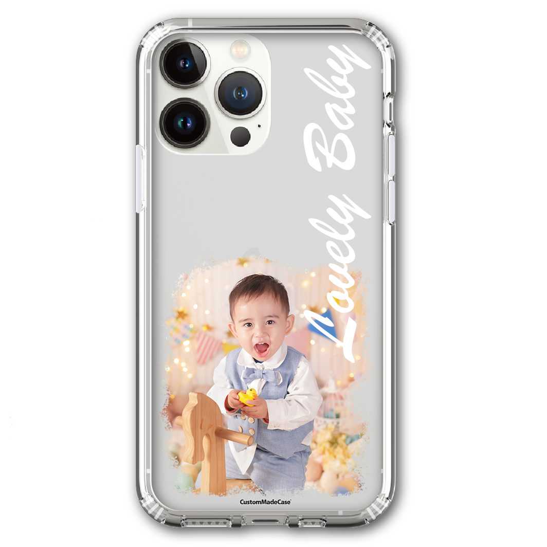 CustomMadeCase for iPhone (AirBag Shock-Proof Case) 自由設計手機保護殼 氣囊防撞 (透明邊框) iPhone 15 / 14 / 13 / 12  Series