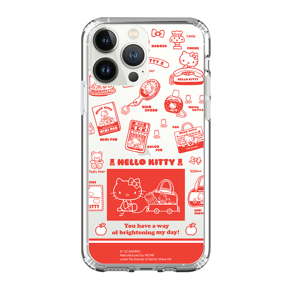 Hello Kitty Clear Case / iPhone Case / Android Case / Samsung Case 正版授權 全包邊氣囊防撞手機殼 (KT159)