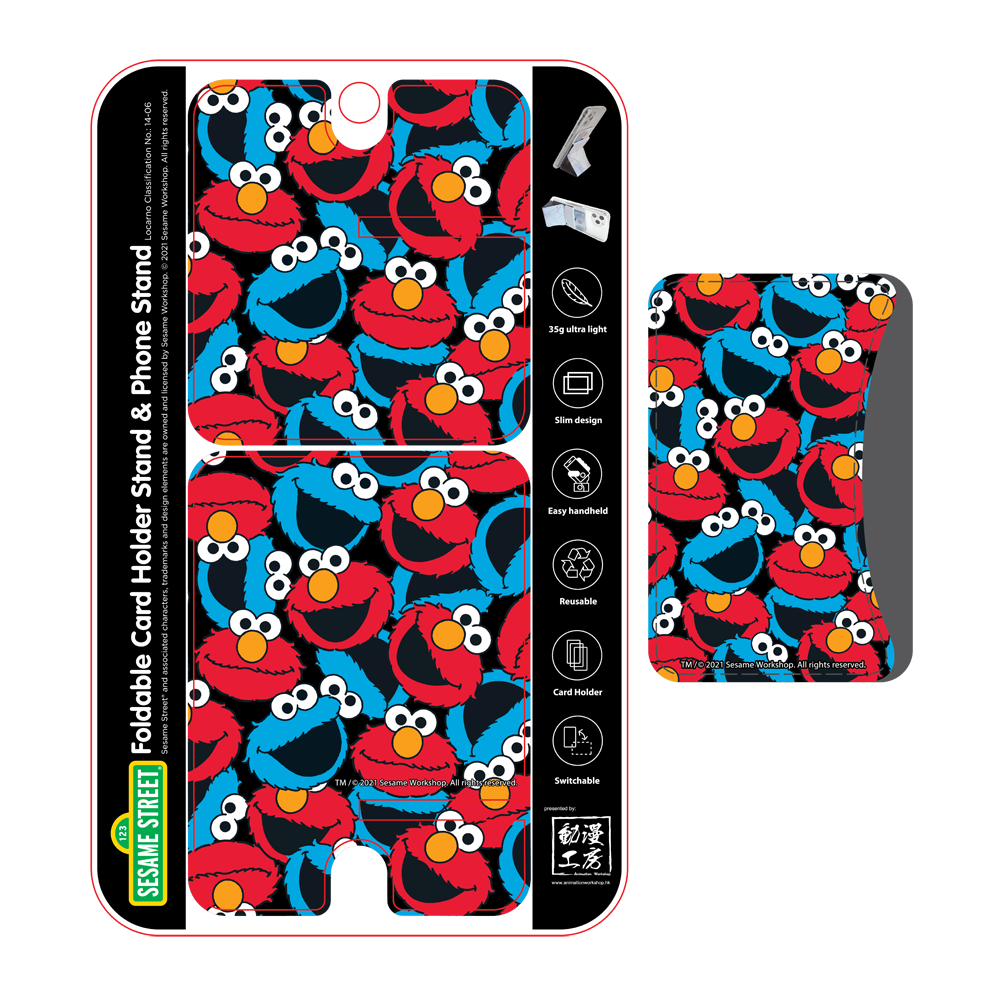 Sesame Street Magsafe Card Holder & Phone Stand (SS84cc)